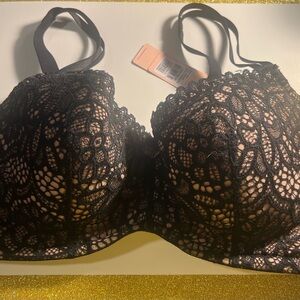 Eve’s Temptation- NEW with tags Black & Tan Lace Bra